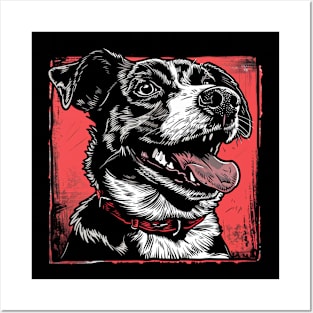 Retro Art Australian Cattle Dog Lover Posters and Art